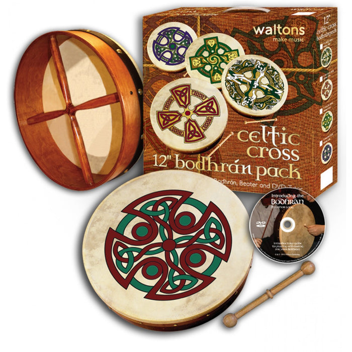 12 Inch Waltons Carew Cross Bodhran Pack