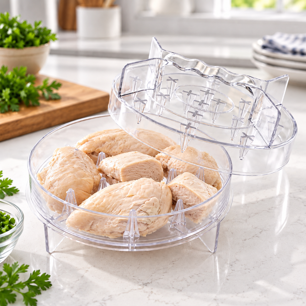 🔥 Quick-Twist Chicken Shredder – Fast, Mess-Free Meat Shredding Tool for Easy Meal Prep