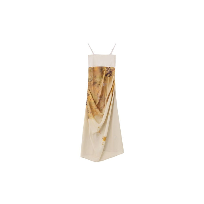 ASAYA2248 Knitted Waist Hanging Sling Dress