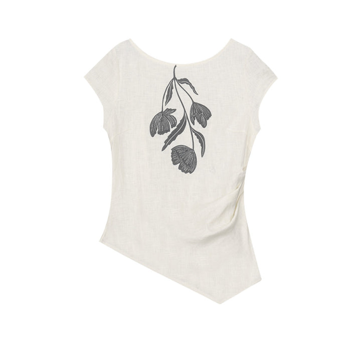 Uncut white jade top in stock / M