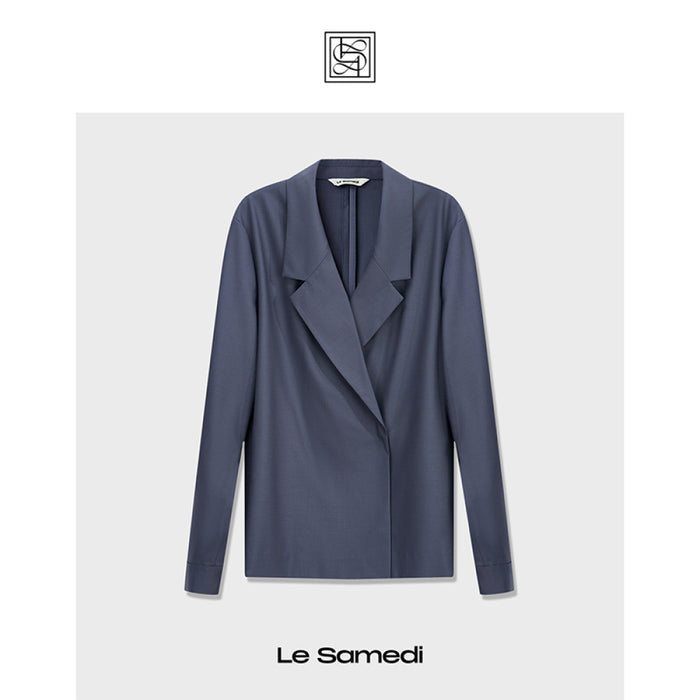 Smoky purple blue suit / S