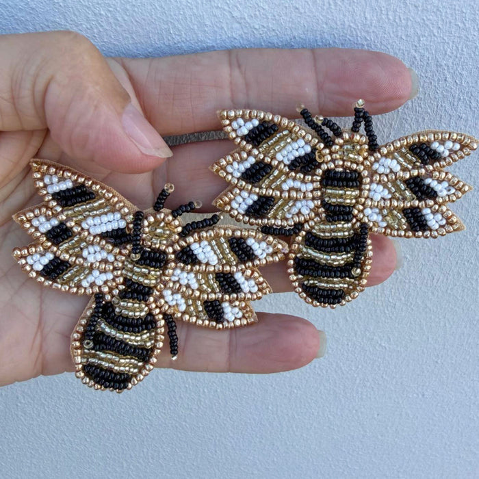 Bee Beaded Earrings