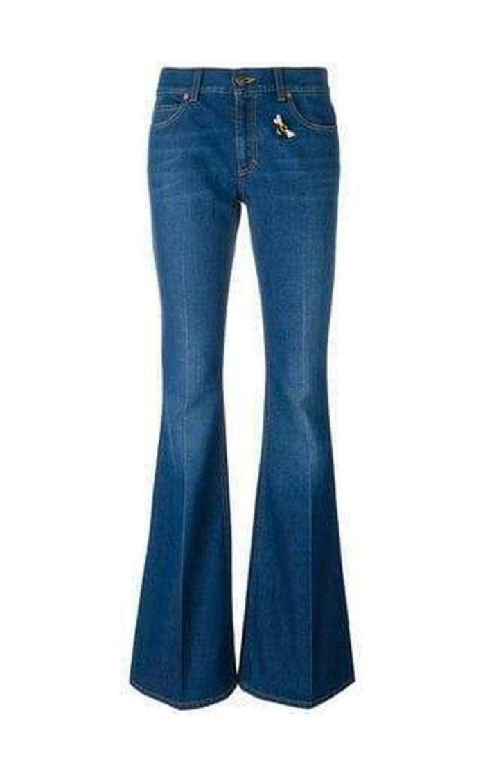 Gucci Bee & Butterfly Patches Jeans - Runway Catalog