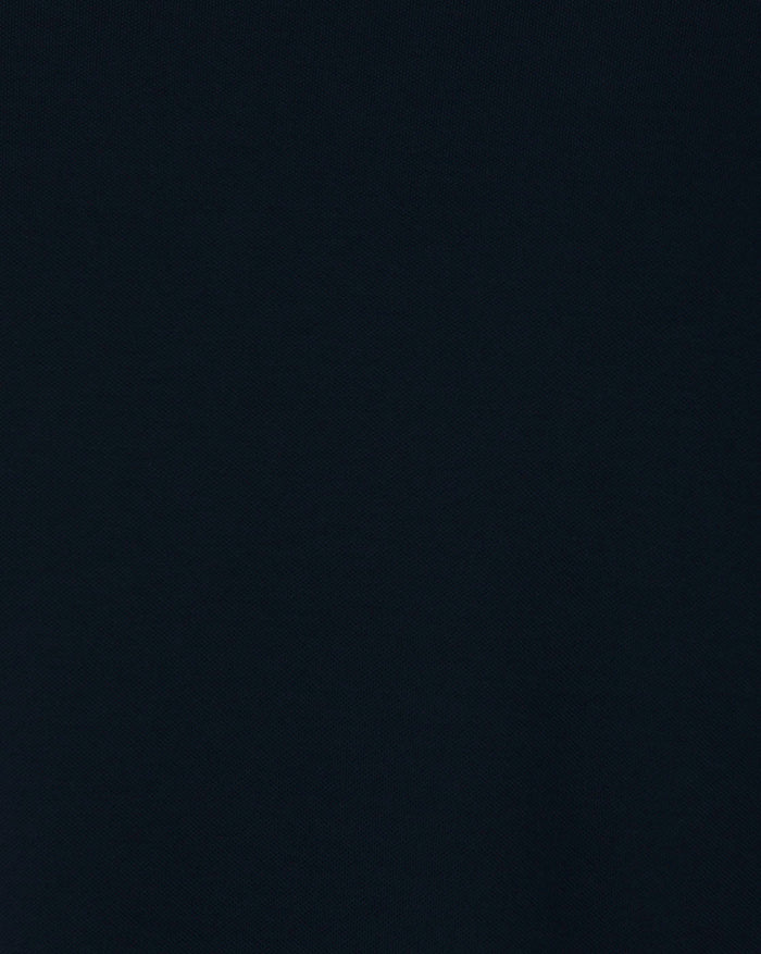 Blue Contrast Tipping Polo Neck T-Shirt