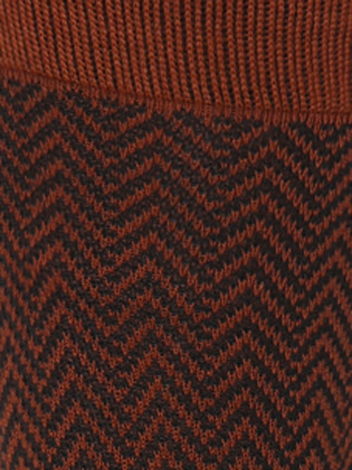 Brown Mid Calf Length Socks