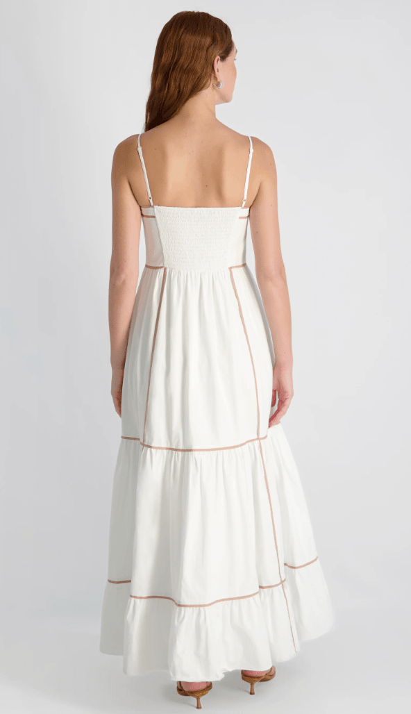 Cambria Contrast Trim Maxi Dress - Amor Lafayette