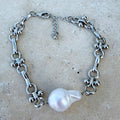 Clara Pearl Bracelet Silver