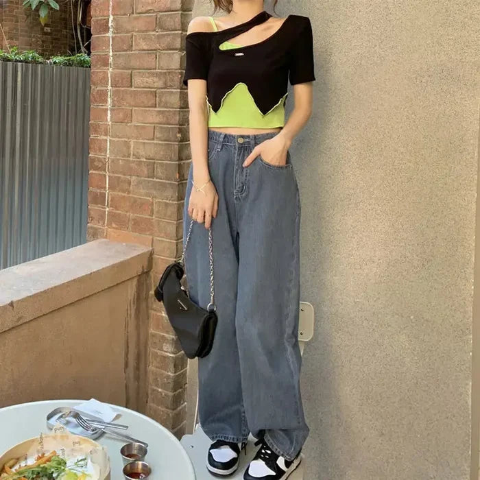 Off Shoulder 2 Piece Set Top fashionnsio