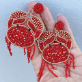 Cutie Crab Beaded Earrings