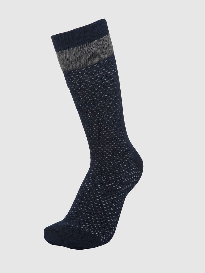 Dark Blue Mid Calf Length Socks