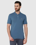 Dark Blue Polo Neck T-Shirt