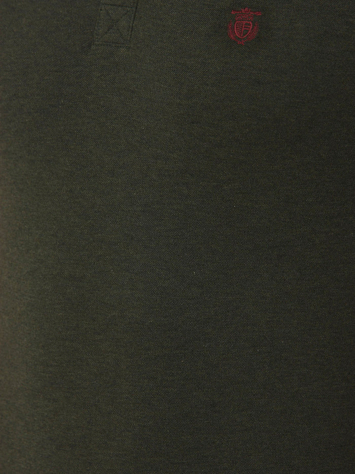 Dark Green Polo Neck T-Shirt