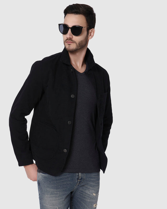 Dark Grey Slim Fit V Neck T-Shirt