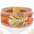Diana Leather Cuff - Ember