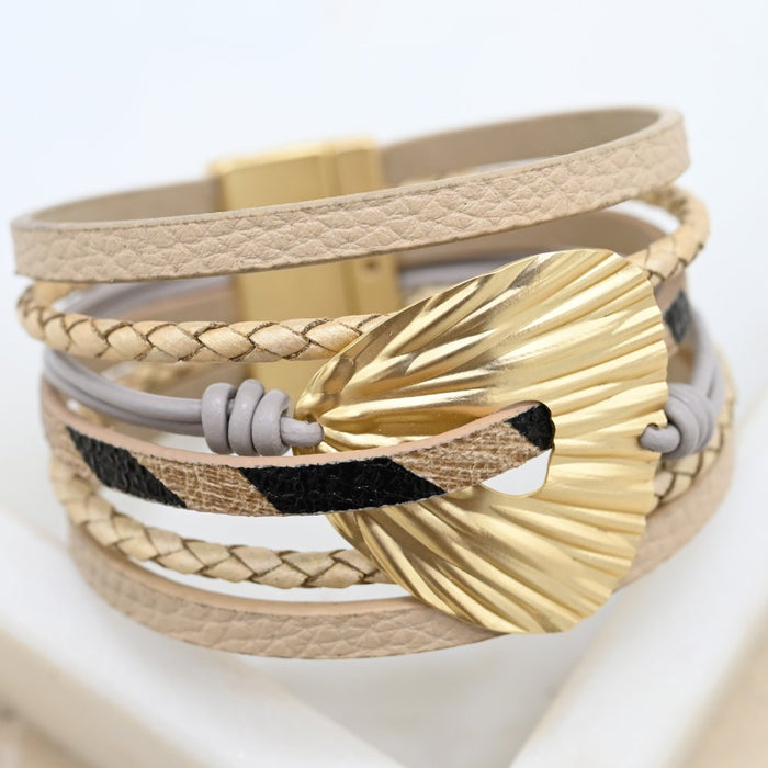 Diana Leather Cuff - Shelly