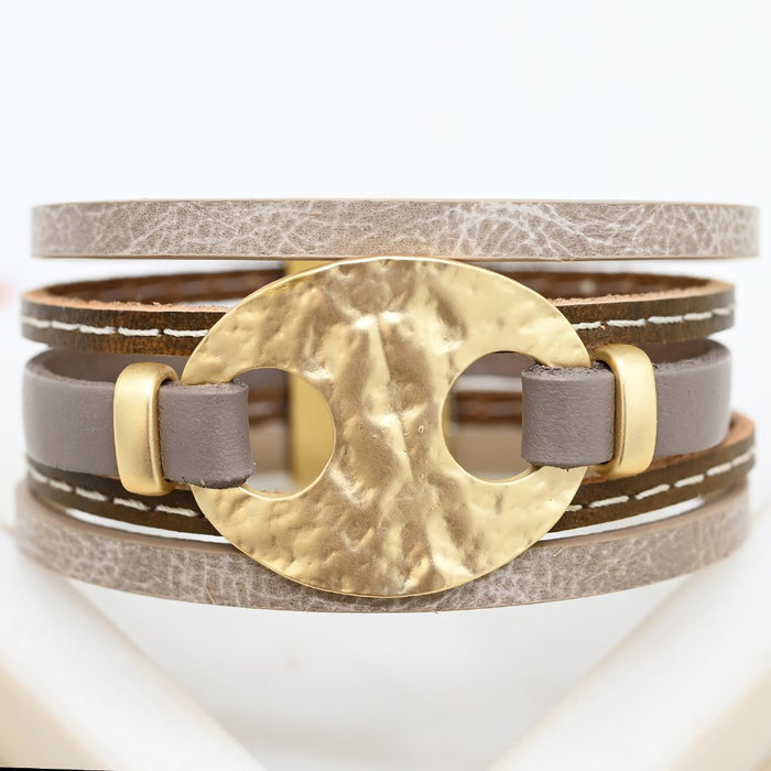 Diana Leather Cuff - Stitch