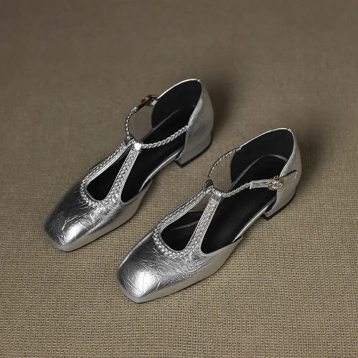 Estelle | Retro Vegan Leather Flats