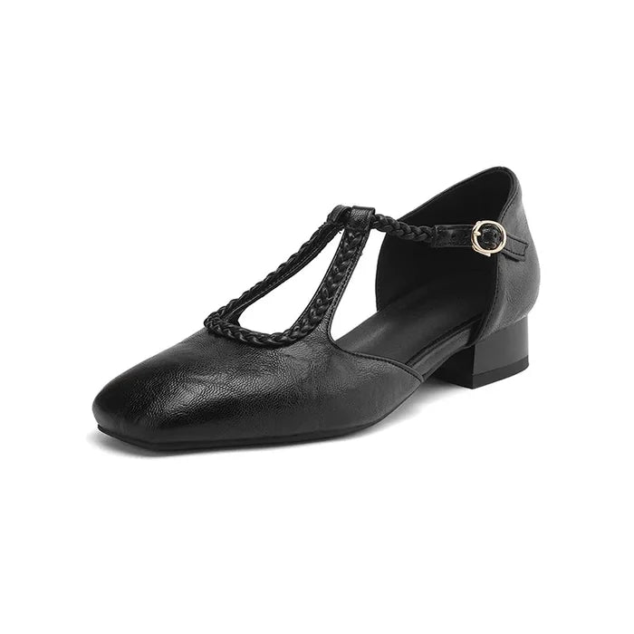 Estelle | Retro Vegan Leather Flats