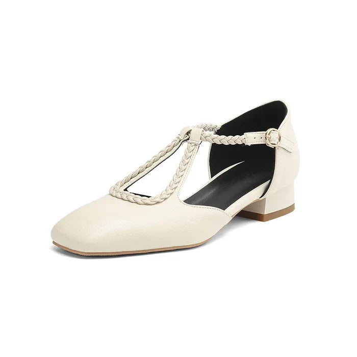 Estelle | Retro Vegan Leather Flats