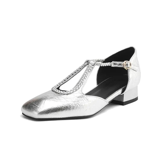 Estelle | Retro Vegan Leather Flats