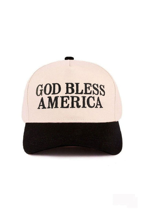 "God Bless America" Cap-Black-Cute-Trendy-Shop-Womens-Boutique-Clothing-Store