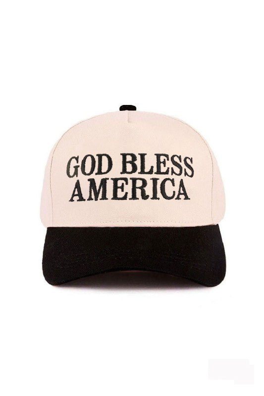 "God Bless America" Cap-Black-Cute-Trendy-Shop-Womens-Boutique-Clothing-Store