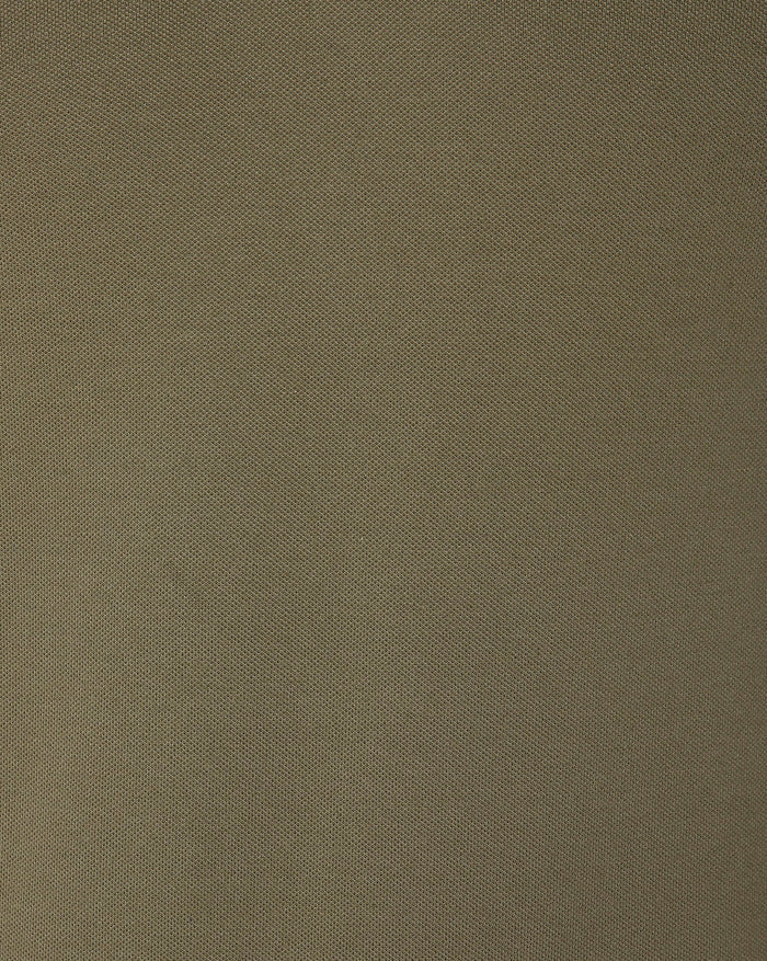 Green Contrast Tipping Polo Neck T-Shirt