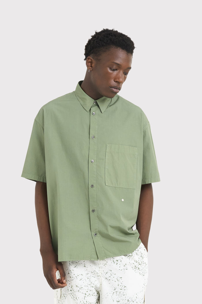 ÉTUDES ILLUSION SS POPLIN STARS OLIVE SHIRTS 5