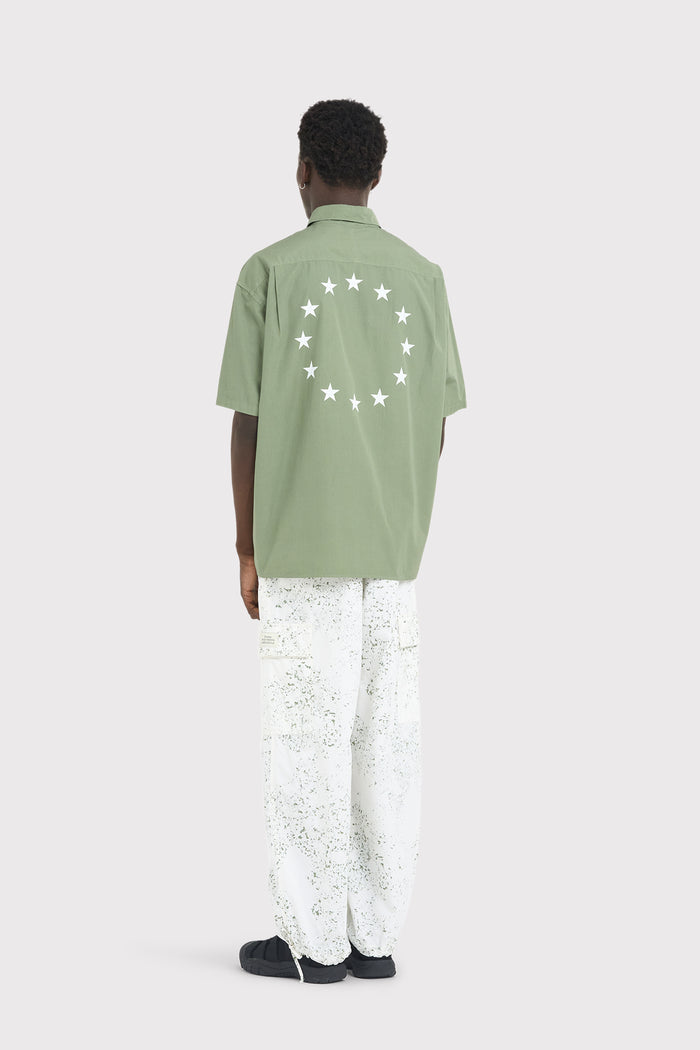 ÉTUDES ILLUSION SS POPLIN STARS OLIVE SHIRTS 4