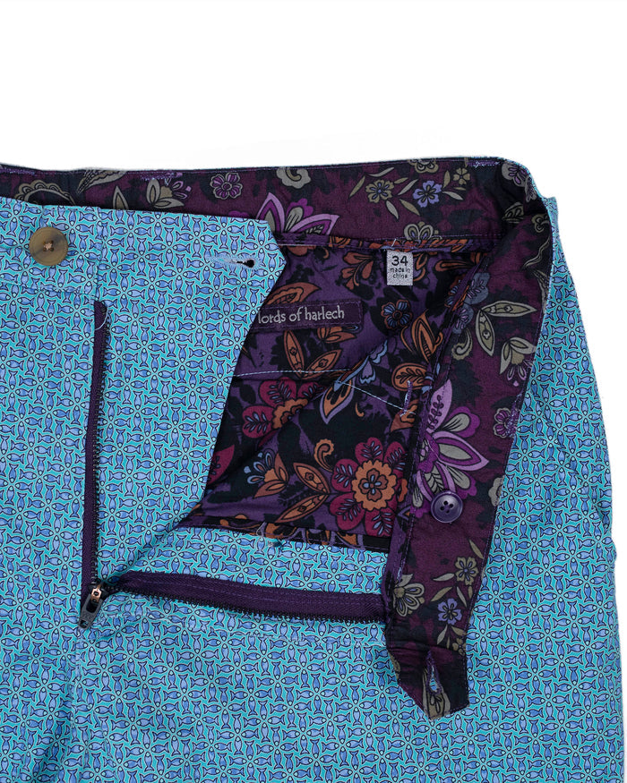 JOHN LARGE FISH SHORTS IN LAGOON
