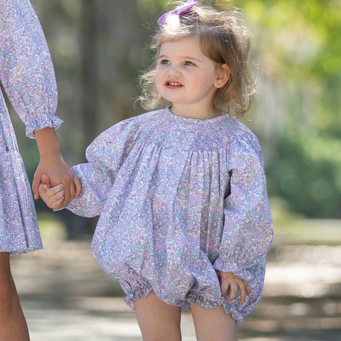 Lavender Smocked Bubble