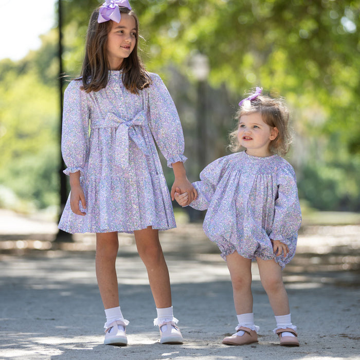 Lavender Smocked Bubble Matching matching outfits