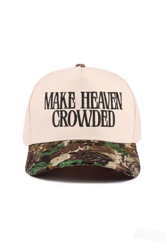 "Make Heaven Crowded" Cap-Camo-Cute-Trendy-Shop-Womens-Boutique-Clothing-Store