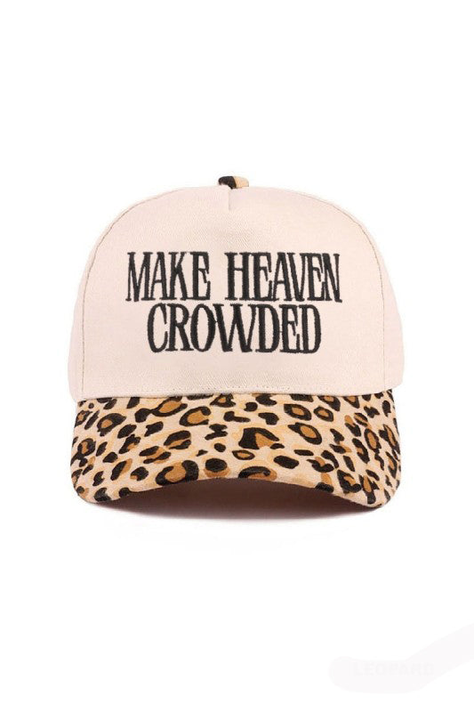 "Make Heaven Crowded" Cap-Leopard-Cute-Trendy-Shop-Womens-Boutique-Clothing-Store
