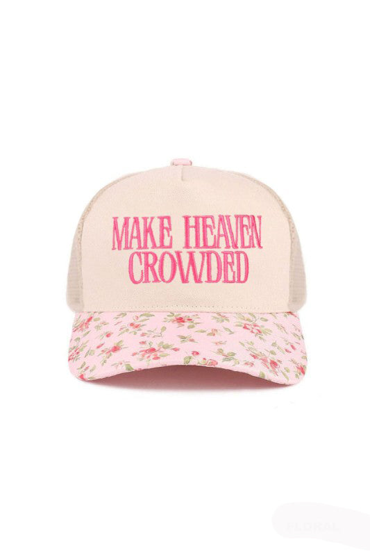 "Make Heaven Crowded" Cap-Floral-Cute-Trendy-Shop-Womens-Boutique-Clothing-Store