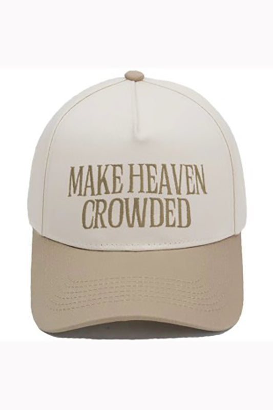 "Make Heaven Crowded" Cap-Tan-Cute-Trendy-Shop-Womens-Boutique-Clothing-Store