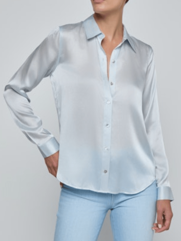 Pale Mist Tyler Blouse - Amor Lafayette
