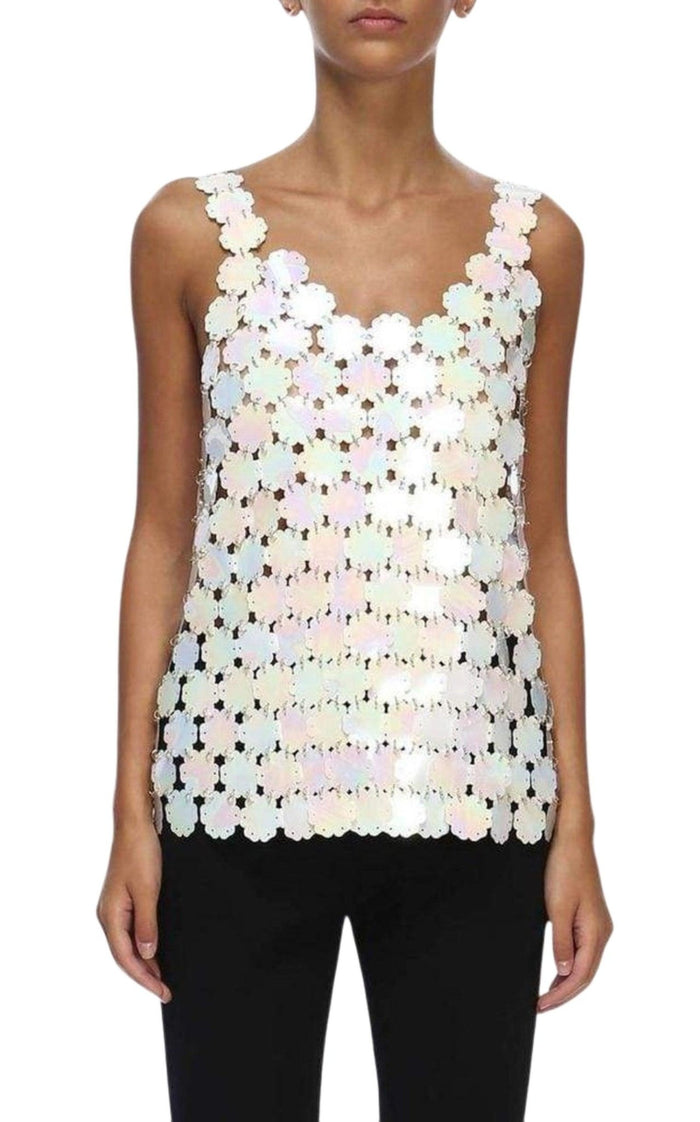 Paco Rabanne Pearl Blossom Element Top - Runway Catalog