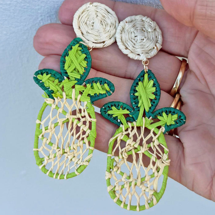 Pineapple Beaded Earrings