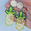 Pineapple Beaded Earrings