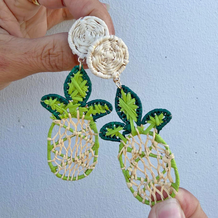 Pineapple Beaded Earrings