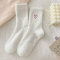Pink Heart Fluffy Socks - Adored A Lovely Boutique