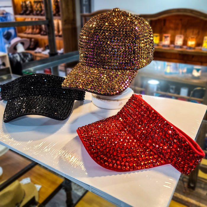 Rhinestone Visors  Addie Grace Boutique