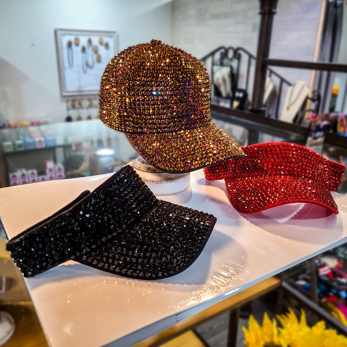 Rhinestone Visors  Addie Grace Boutique