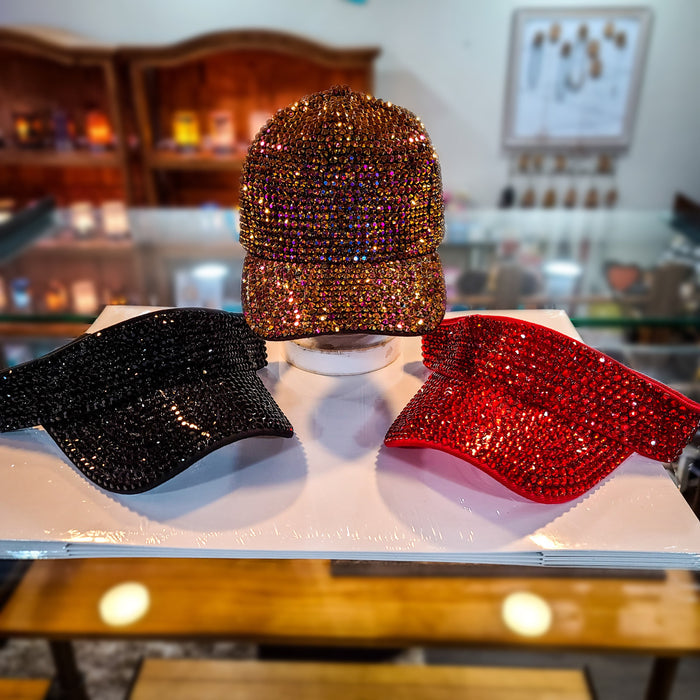 Rhinestone Visors  Addie Grace Boutique