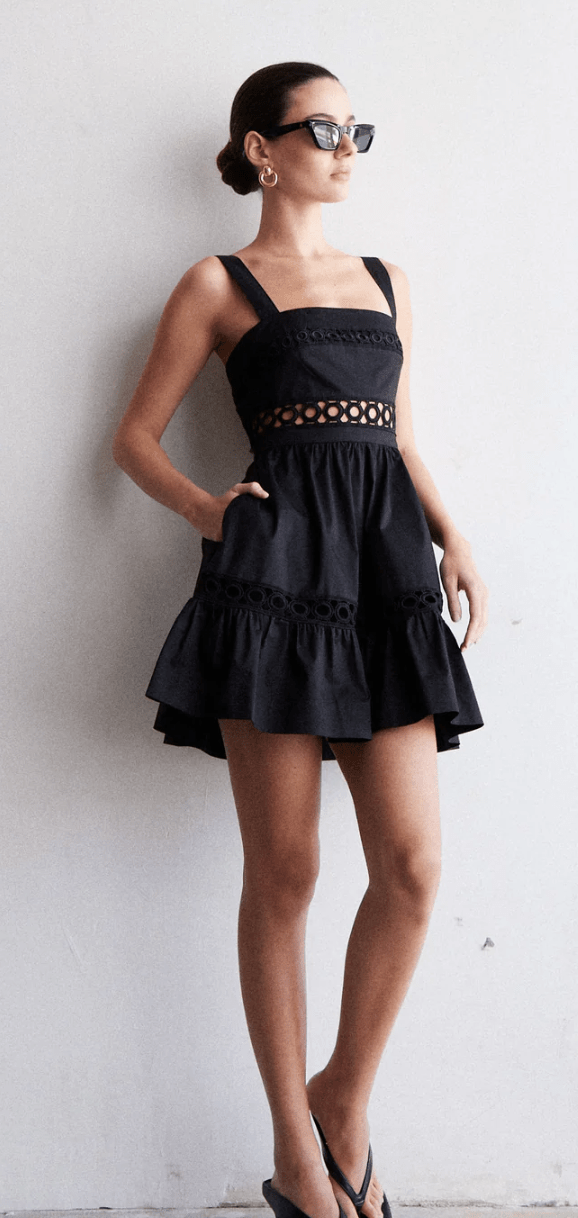 Short Black Joni Dress - Amor Lafayette