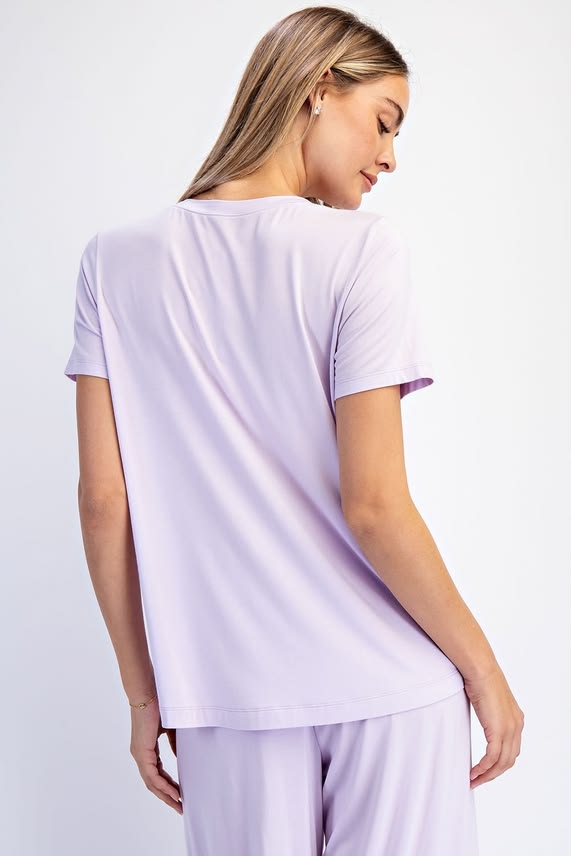 Silky-Soft Viscose Modal Relaxed Tee | Everyday Premium Loungewear Top