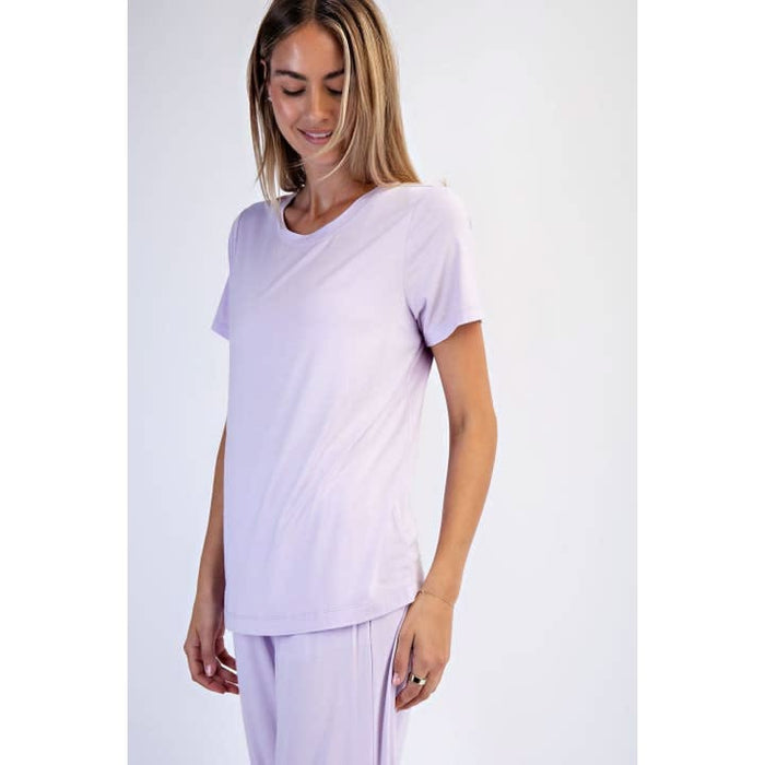 Silky-Soft Viscose Modal Relaxed Tee | Everyday Premium Loungewear Top
