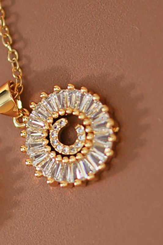 Small Radiant Initial Necklace A - W-C-Cute-Trendy-Shop-Womens-Boutique-Clothing-Store