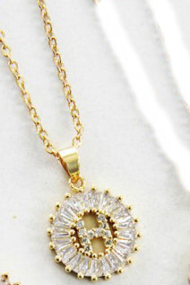 Small Radiant Initial Necklace A - W-H-Cute-Trendy-Shop-Womens-Boutique-Clothing-Store